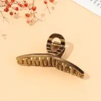 Крабик для волос &laquo;Джуна&raquo;, петля, 9.5 см, коричневый