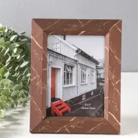 Фоторамка пластик 13х18 см "Гедеон" шоколад с золотом 24х19х2 см