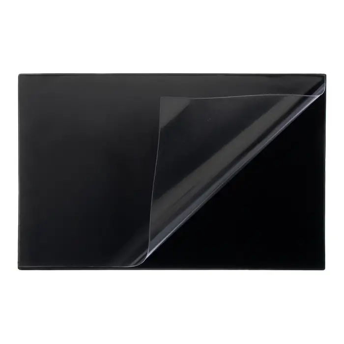 Настольное покрытие Calligrata, 38&times;59 см, черное, с прозрачным клапаном