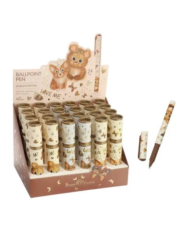 Ручка подарочная шариковая BrunoVisconti: dreamwrite love me. friends, синяя, 0.7 мм, в тубе