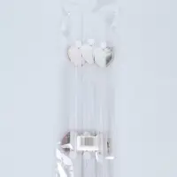 Трубочки для коктейля "сердечки, бусинки" (набор 6 шт)