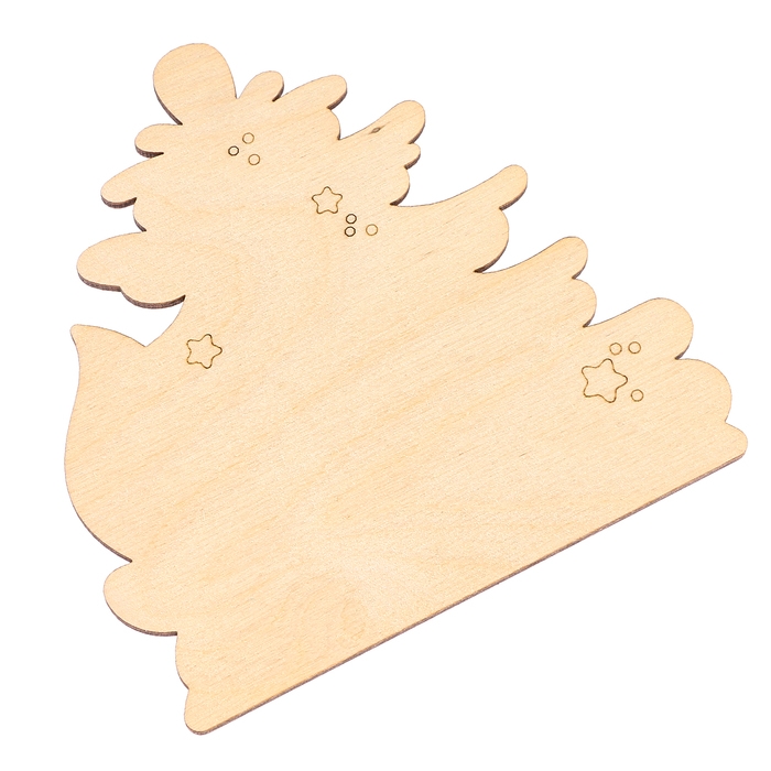 Новогодний набор для творчества. Роспись по дереву «Новый год! Ёлочка»