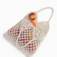 Сумка пляжная, плетёная, клетка 3.5 см, белая