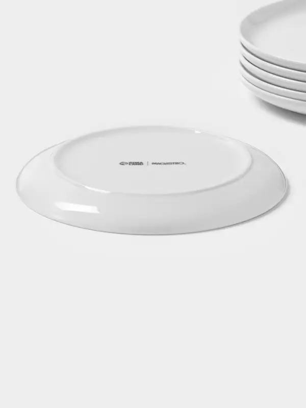 Десертные тарелки Magistro Mien, d=16.5 см, набор 6 шт., фарфор, белые