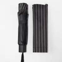 Зонт механический &laquo;Полоса&raquo;, эпонж, 4 сложения, 10 спиц, R=53/60 см, d=106 см, МИКС