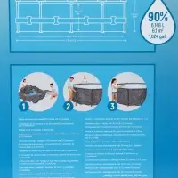 Бассейн каркасный Steel Pro, 305&times;100 см, круглый, цвет графит, 561MQ Bestway