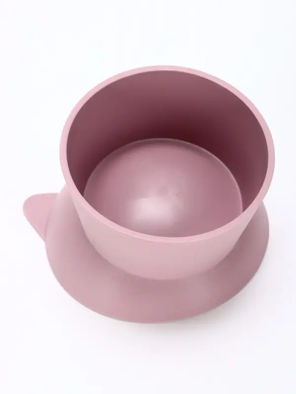 Миска для животных &laquo;КИСА&raquo;, 200 мл, покрытие софт-тач, пластик, лавандовая
