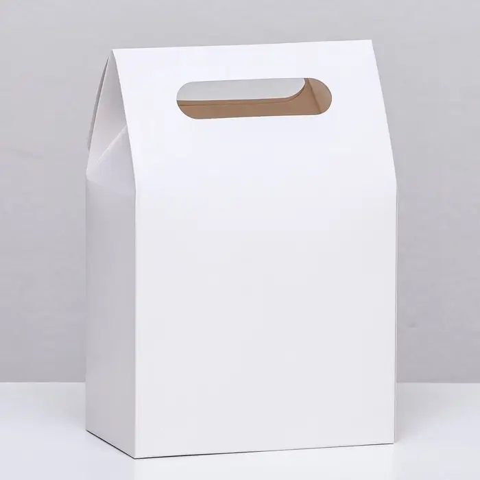 Коробка-пакет с окном, белый, 20×14×8 см Коробка-пакет с окном, белый, 20×14×8 см