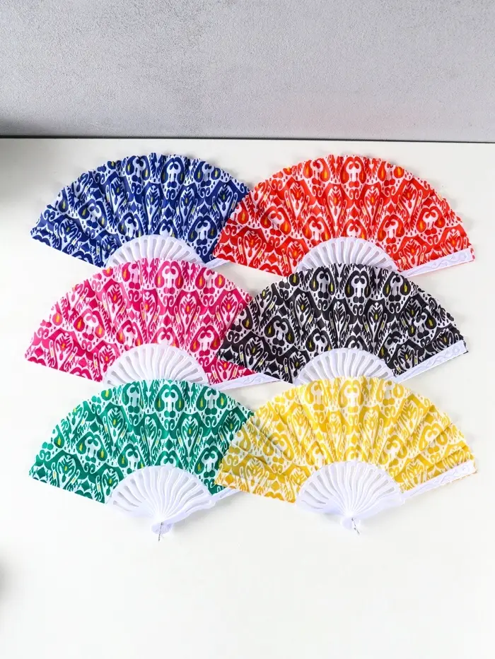 Веер пластик, текстиль "Шёлковый путь" МИКС 23 см Веер пластик, текстиль "Шёлковый путь" МИКС 23 см