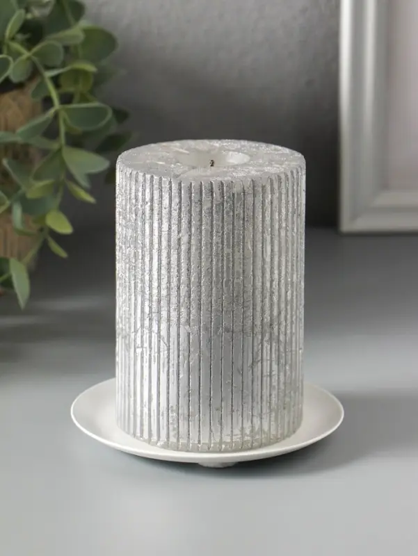 Подсвечник "Чашка" на 1 свечу, 10 см, белый