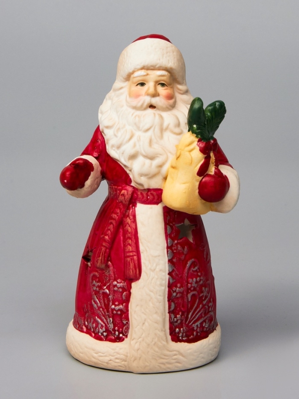 Светодиодная фигура Светодиодная фигура "Дед Мороз" 13.2х7.1х6, 1 LED, LR44x3(в компл.), Т/БЕЛЫЙ