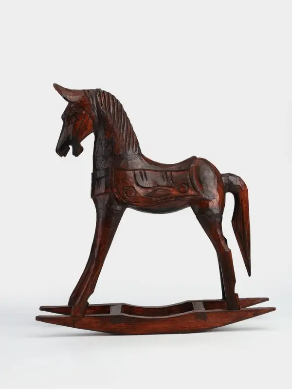 Сувенир интерьерный &laquo;Лошадка-качалка&raquo;, 42&times;12&times;43 см, дерево, коричневый