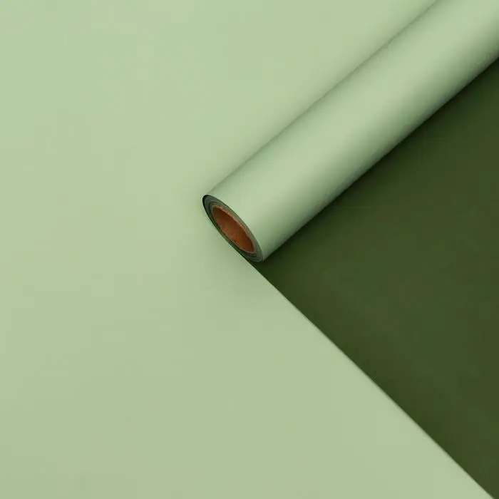 Пленка матовая для цветов и букетов, фисташковый, хаки, 0.58&times;10 м