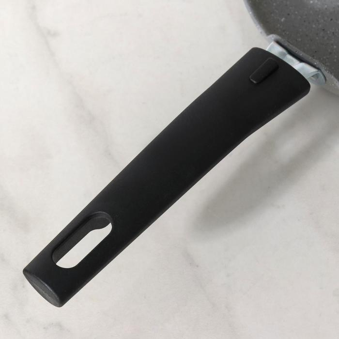 Сковорода блинная, d=20 см, пластиковая ручка, антипригарное покрытие, цвет светлый мрамор Сковорода блинная, d=20 см, пластиковая ручка, антипригарное покрытие, цвет светлый мрамор