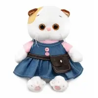 Мягкая игрушка &laquo;Кошечка Ли-Ли baby в сарафане деним&raquo;, 20 см