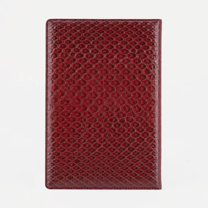 Обложка для паспорта, золотистое тиснение, искусственная кожа, бордовая