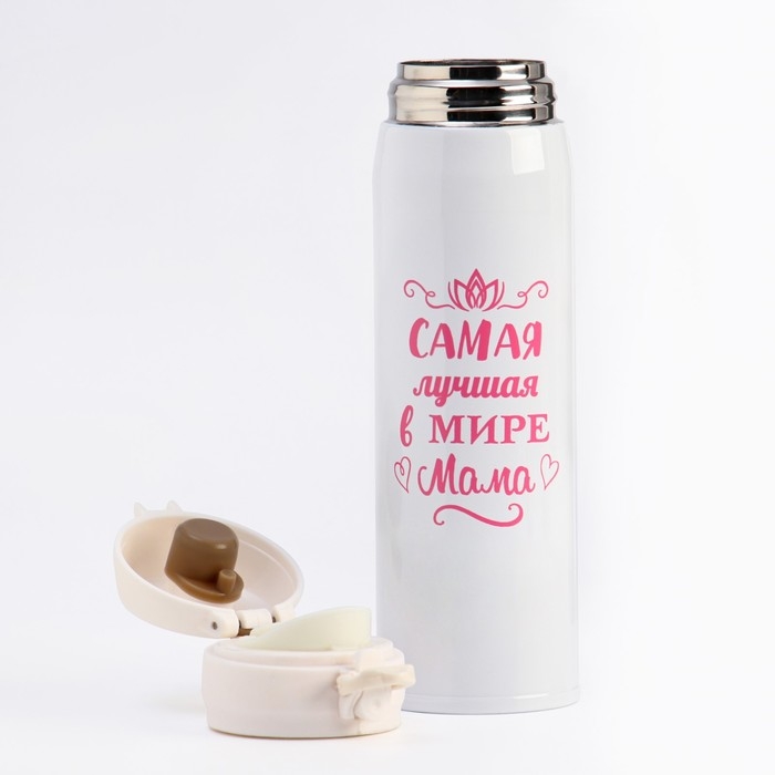 Термос, 420 мл, Топ  Термос, 420 мл, Топ "Маме", сохраняет тепло 8 ч, 23 х 7 см