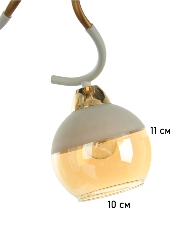 Люстра Люстра "Анден" 5хЕ27 40Вт бело-золотой 57х57х22 см