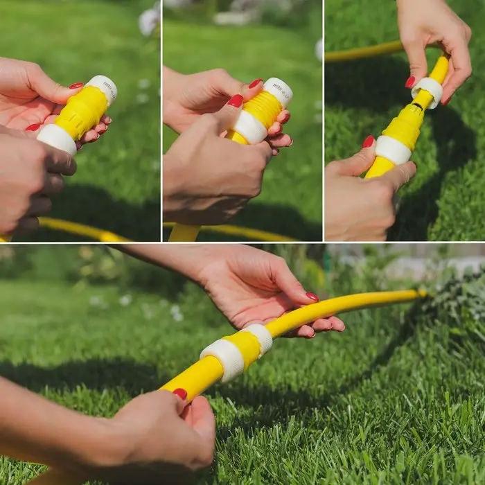 Муфта переходная, для шлангов 5/8 Муфта переходная, для шлангов 5/8" (16 мм) – 3/4" (19 мм), цанговое соединение, ABS-пластик, Greengo