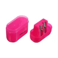 Точилка ErichKrause Case Duo Neon, 2 отверстия, с контейнером, МИКС