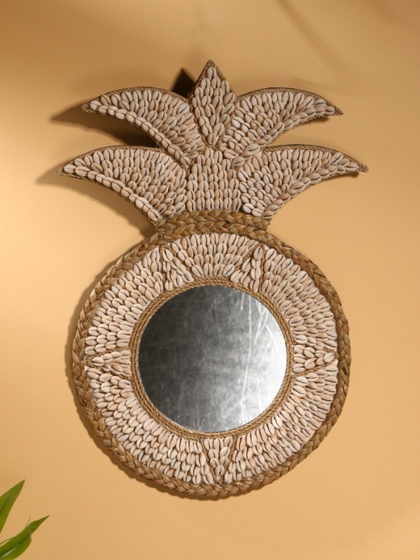 Зеркало настенное 32х50 см (декорировано ракушкой)