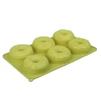 VETTA Форма силиконовая 6 ячеек, 27x16,5x3см "Пончики", 3 цвета