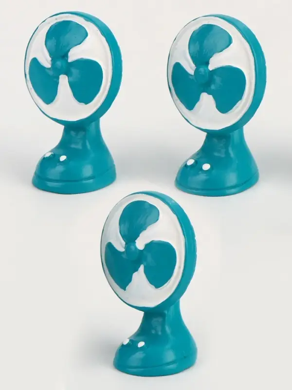 Миниатюра кукольная &laquo;Вентилятор&raquo;, набор 3 шт., размер 1 шт. &mdash; 2&times;1&times;2.5 см