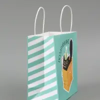 Пакет подарочный &laquo;Поздравляю&raquo;, 22 х 22 х 11 см