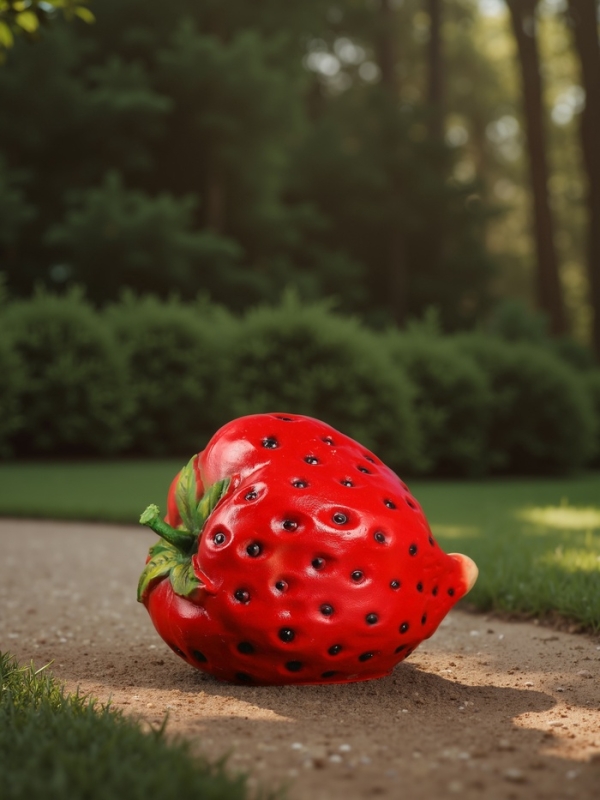 Садовая фигура из полистоуна «Клубника», 27×30×36 см Садовая фигура из полистоуна «Клубника», 27×30×36 см