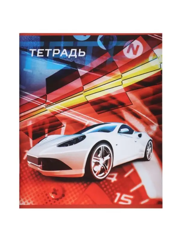 Комплект тетрадей, 48 листов в клетку, Calligrata &laquo;Авто&raquo;, серые листы, 5 штук