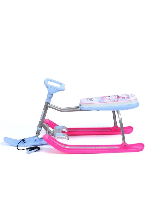 Снегокат &laquo;Тимка спорт 1+&raquo; с единорогом, голубой, розовый, ТС1-М/ЕР Nika Kids