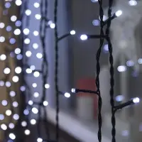 Гирлянда &laquo;Занавес&raquo; 2&times;6 м, IP44, УМС, тёмная нить, 1440 LED, свечение белое, 220 В