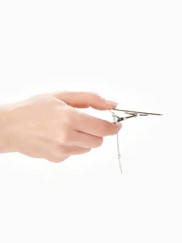 Зажим для галстука стальной «Классический» поперечная линия, цвет серебро