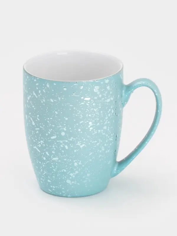 Кружка Доляна &laquo;Блеск&raquo;, 350 мл, керамика, голубая