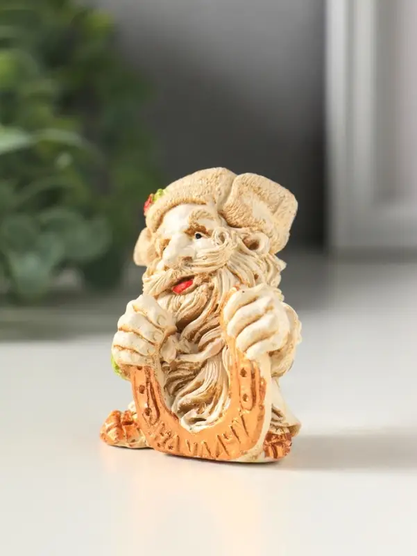 Фигурка гипс &laquo;Домовой&raquo;, 6&times;6 см, слоновая кость