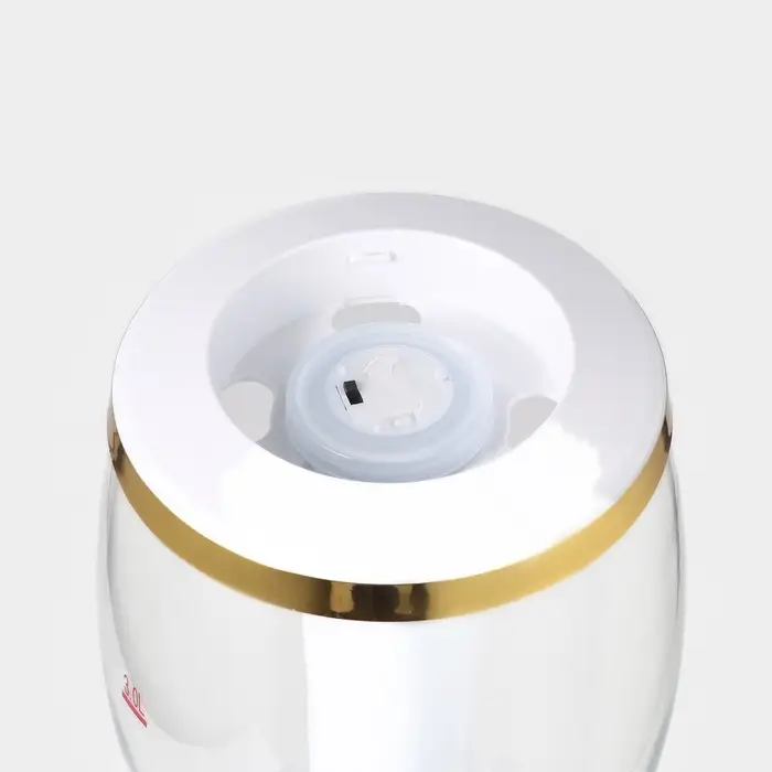 Башня пивная с краном Gold, колба с подсветкой, 3 л, пластик, батарейки cr 2032, золотистая