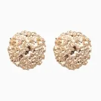 Серьги металл &laquo;Карибы&raquo;, круг, цвет золото