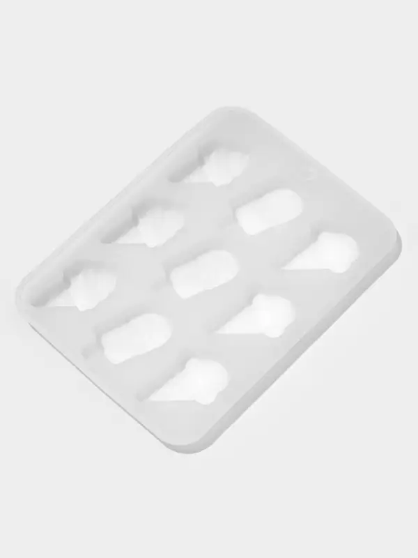 Форма для шоколада &laquo;Мороженое&raquo;, силикон, 16&times;11&times;1 см, 9 ячеек, прозрачная