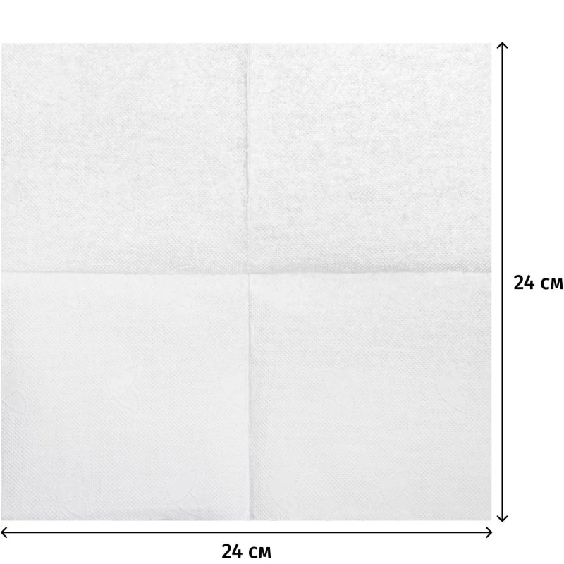 Салфетки бумажные 1-сл.Мягкий знак белые 100шт./уп.c4