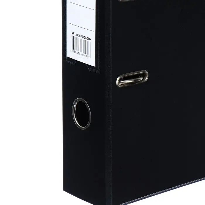 Папка-регистратор А4, 75 мм, Lamark, ПВХ, двухстороннее покрытие, металлическая окантовка, карман на корешок, собранная, черный/черный Папка-регистратор А4, 75 мм, Lamark, ПВХ, двухстороннее покрытие, металлическая окантовка, карман на корешок, собранная, черный/черный