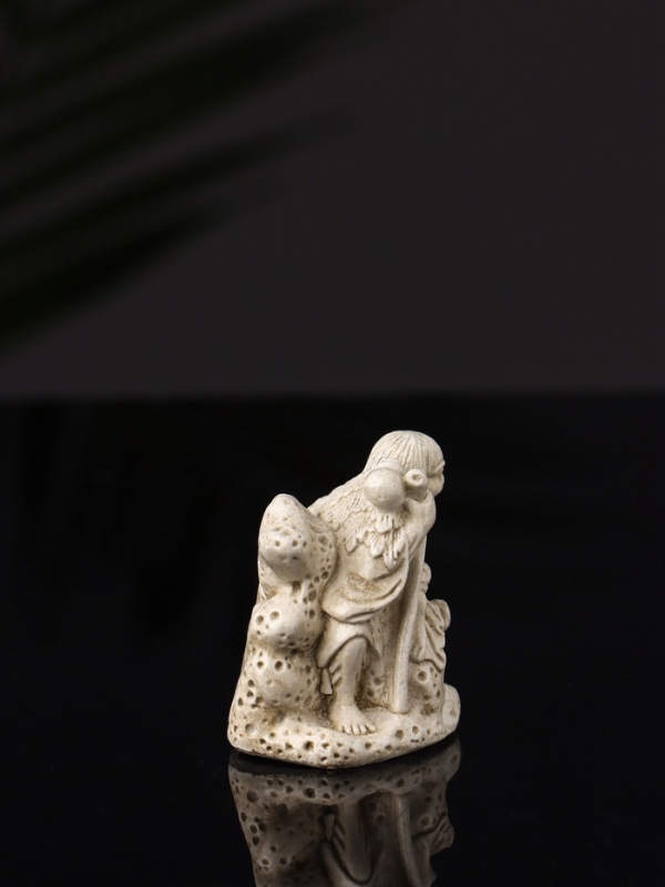 Набор фигур "Нэцкэ" 20х10х7 см, бежевый