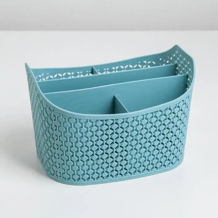 Корзина для хранения, 5 отделений, 18,3×14,2×11,7 см, цвет МИКС