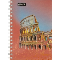 Бизнес-тетрадь А6,80л,кл,бок.греб,карт+УФлак Attache Selection TravelItaly