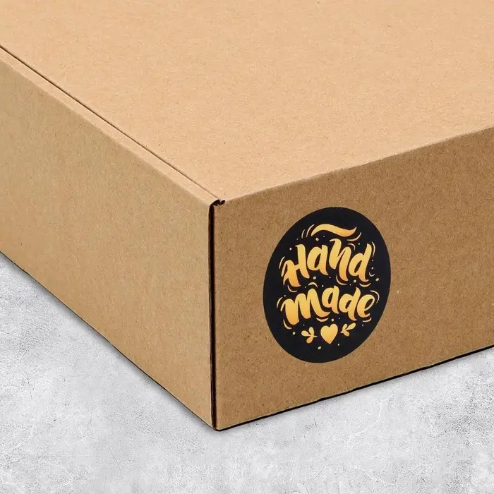 Наклейки для бизнеса Hand made, 50 шт, 4 х 4 см