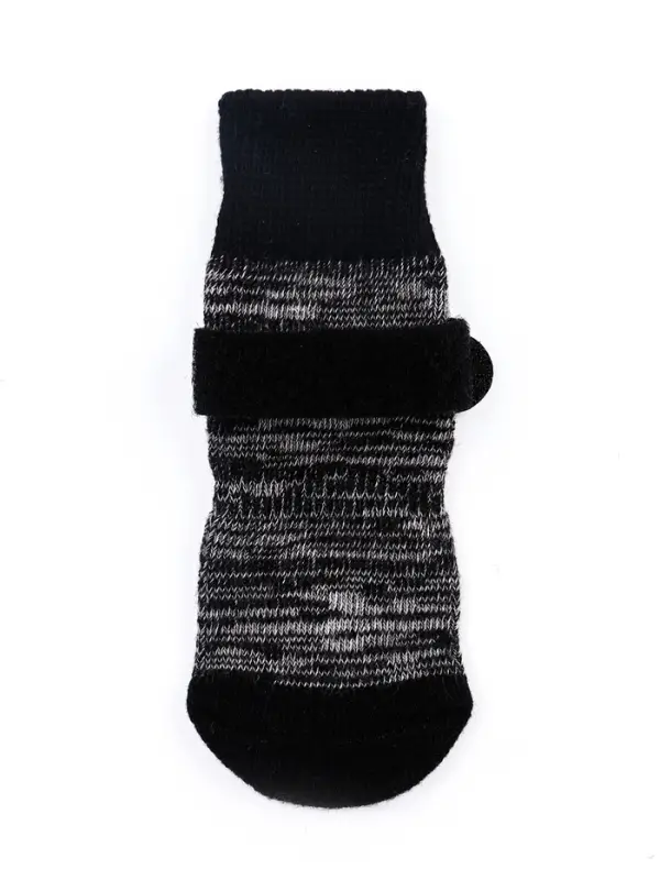 Носки нескользящие Носки нескользящие "Лапки", S (5,5 * 14 см), набор 4 шт, чёрные