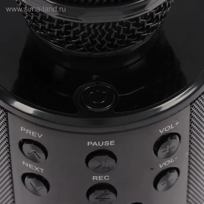 Микрофон для караоке Luazon LZZ-56, WS-858, 1800 мАч, чёрный