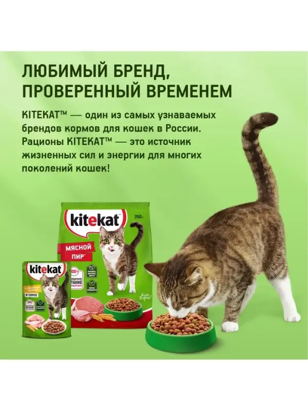 Сухой корм KiteKat &laquo;Мясной пир&raquo; для кошек, 15 кг