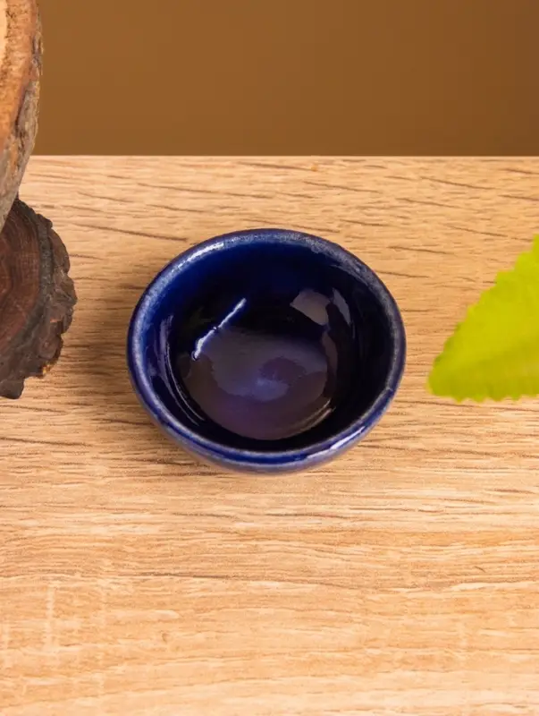 Соусник, 4.54.5×2 см, керамика, синий Соусник, 4.54.5×2 см, керамика, синий