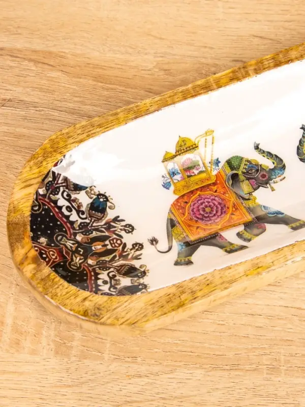 Подставка под благовония  Подставка под благовония "Слоны" 28х10х3 см, манговое дерево