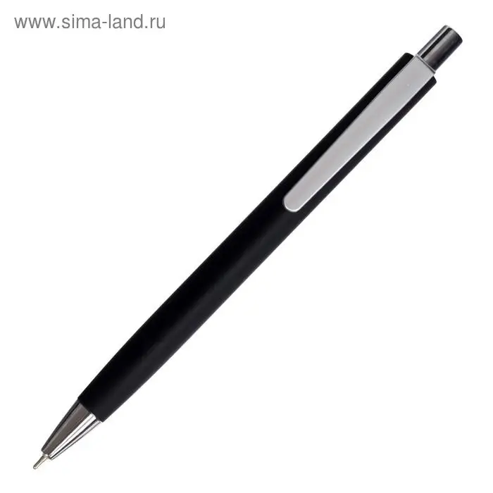 Ручка шариковая автоматическая 0.7 мм, синий стержень, масляный, Vinson корпус МИКС, прорезиненный